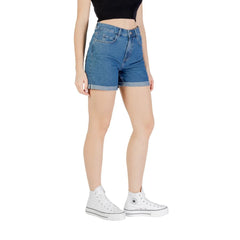 Only Blue Cotton Short - Denim Shorts