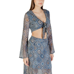 Only Blue Recycled Polyester Top - IT42|M - Blouses