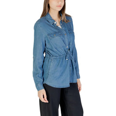 Only Blue Tencel Shirt - Shirts