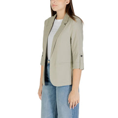 Only Green Linen Blazer - Coats & Jackets