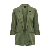 Only Green Viscose Blazer - Coats & Jackets