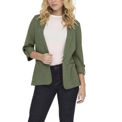 Only Green Viscose Blazer - Coats & Jackets