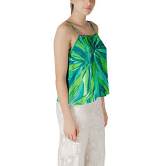 Only Green Viscose Tank Top - IT44|L - Tank Tops