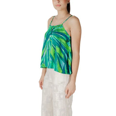 Only Green Viscose Tank Top - IT44|L - Tank Tops