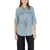 Only Light Blue Tencel Shirt - Shirts