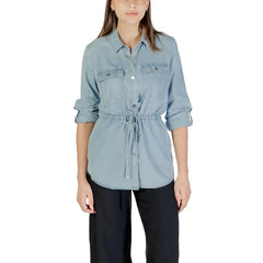 Only Light Blue Tencel Shirt - Shirts