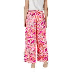 Only Multicolor Recycled Polyester Pant - Trousers