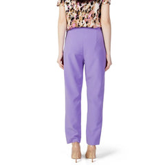 Only Purple Polyester Pant - 34 | XXS - Trousers