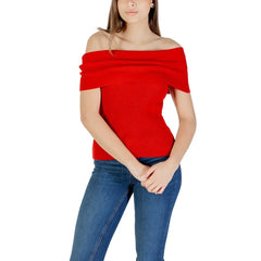 Only Red Polyester Sweater - Blouses