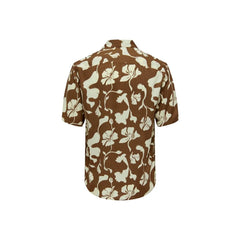 Only & Sons Brown Viscose Shortsleeve - IT44 | S - Shirts
