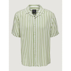 Only & Sons Green Viscose Shortsleeve - IT44 | S - Shirts