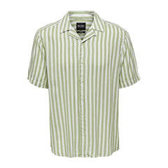 Only & Sons Green Viscose Shortsleeve - IT44 | S - Shirts