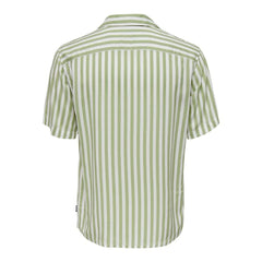 Only & Sons Green Viscose Shortsleeve - IT44 | S - Shirts