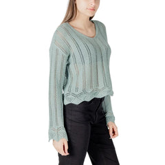 Only Turquoise Recycled Cotton Sportswear - IT44|L - Sweaters