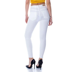 Only White Cotton Skinny Jean - Jeans