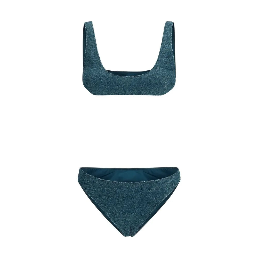 Oséree Blue Polyamide One-Piece Swimsuit - M