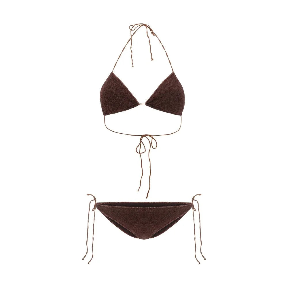 Oséree Brown Elastane Bikini - M