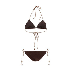 Oséree Brown Elastane Bikini - M