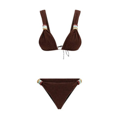 Oséree Brown Polyamide Bikini - S