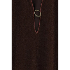 Oséree Brown Polyamide Casual Dress