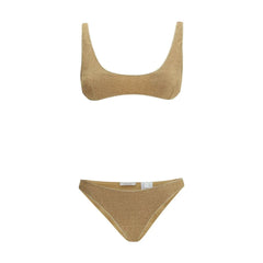Oséree Gold Polyamide One-Piece Swimsuit - S
