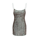 Oséree Multicolor Polyester Cocktail Dress - L