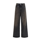 Our Legacy Svart Bomulls Jeans med Avslappet Passform