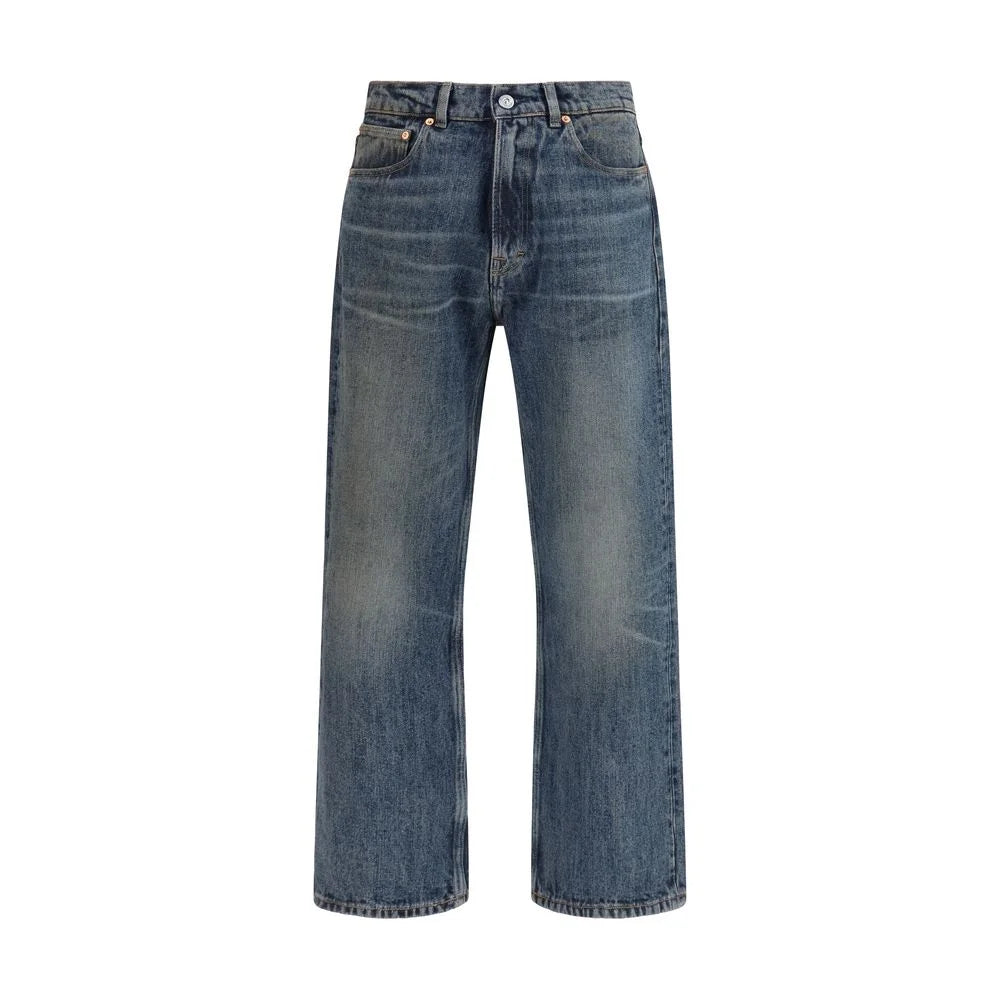 Our Legacy Blue Cotton Relaxed Fit Jeans