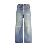 Our Legacy Blue Cotton Relaxed Fit Jeans - IT40 | M
