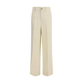 P.A.R.O.S.H. Beige Viscose Casual Pants