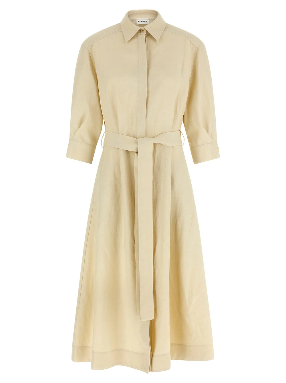 P.A.R.O.S.H. Beige Viscose Long Dress