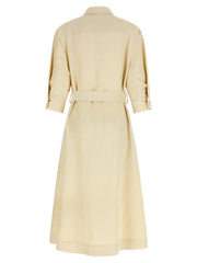 P.A.R.O.S.H. Beige Viscose Long Dress