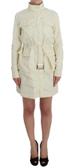 P.A.R.O.S.H. Beige Weather Proof Trench Jacket Coat - S - Trench Coats