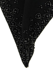 P.A.R.O.S.H. Black Wool Foulard