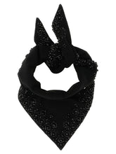 P.A.R.O.S.H. Black Wool Foulard