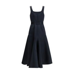 P.A.R.O.S.H. Blue Polyester Casual Dress - M
