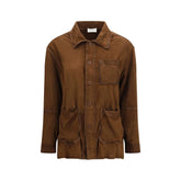 P.A.R.O.S.H. Brown Goatskin Coat - L
