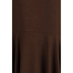 P.A.R.O.S.H. Brown Linen Casual Dress - XS