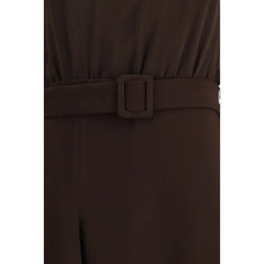 P.A.R.O.S.H. Brown Polyester Casual Dress