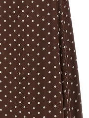 P.A.R.O.S.H. Brown Polyester Long Dress - L