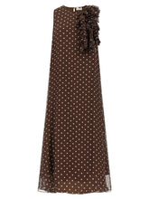 P.A.R.O.S.H. Brown Polyester Long Dress - L