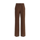 P.A.R.O.S.H. Brown Silk Casual Pants - M