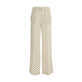 P.A.R.O.S.H. Cream Silk Casual Pants - M