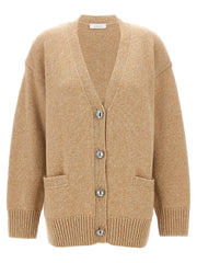 Paco Rabanne Beige Wool Cardigan - L