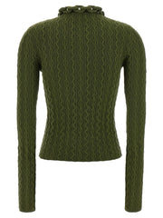 Paco Rabanne Bicolor Wool Cardigan