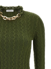 Paco Rabanne Bicolor Wool Cardigan