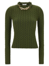 Paco Rabanne Bicolor Wool Cardigan