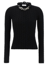 Paco Rabanne Black Wool Cardigan - S