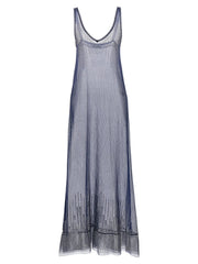 Paco Rabanne Blue Polyamide Long Dress - S
