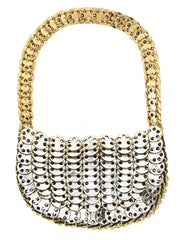 Paco Rabanne Multicolor Calfskin Shoulder Bag